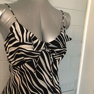 Express zebra print strappy dress size 9/10